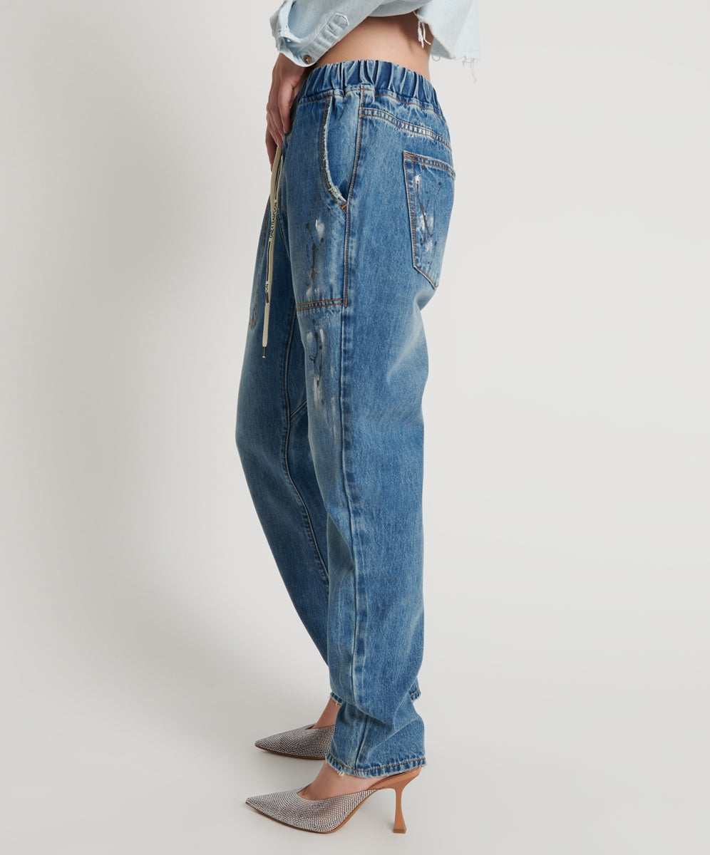 One Teaspoon Pacifica Artiste Shabbies Drawstring Boyfriend