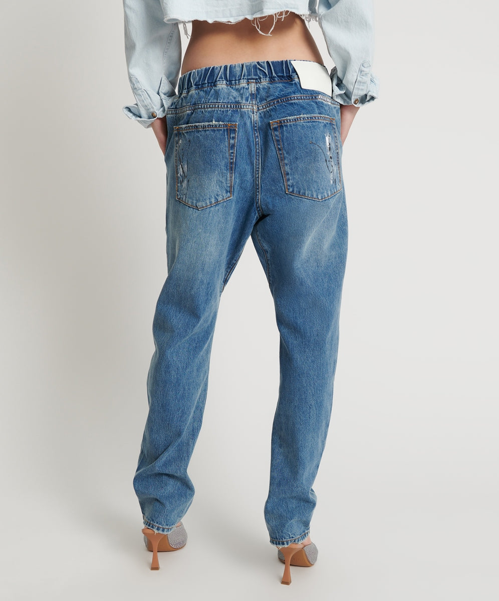 One Teaspoon Pacifica Artiste Shabbies Drawstring Boyfriend