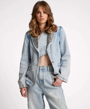 Load image into Gallery viewer, One Teaspoon Diamonde Studded Denim Blazer - FINAL SALE