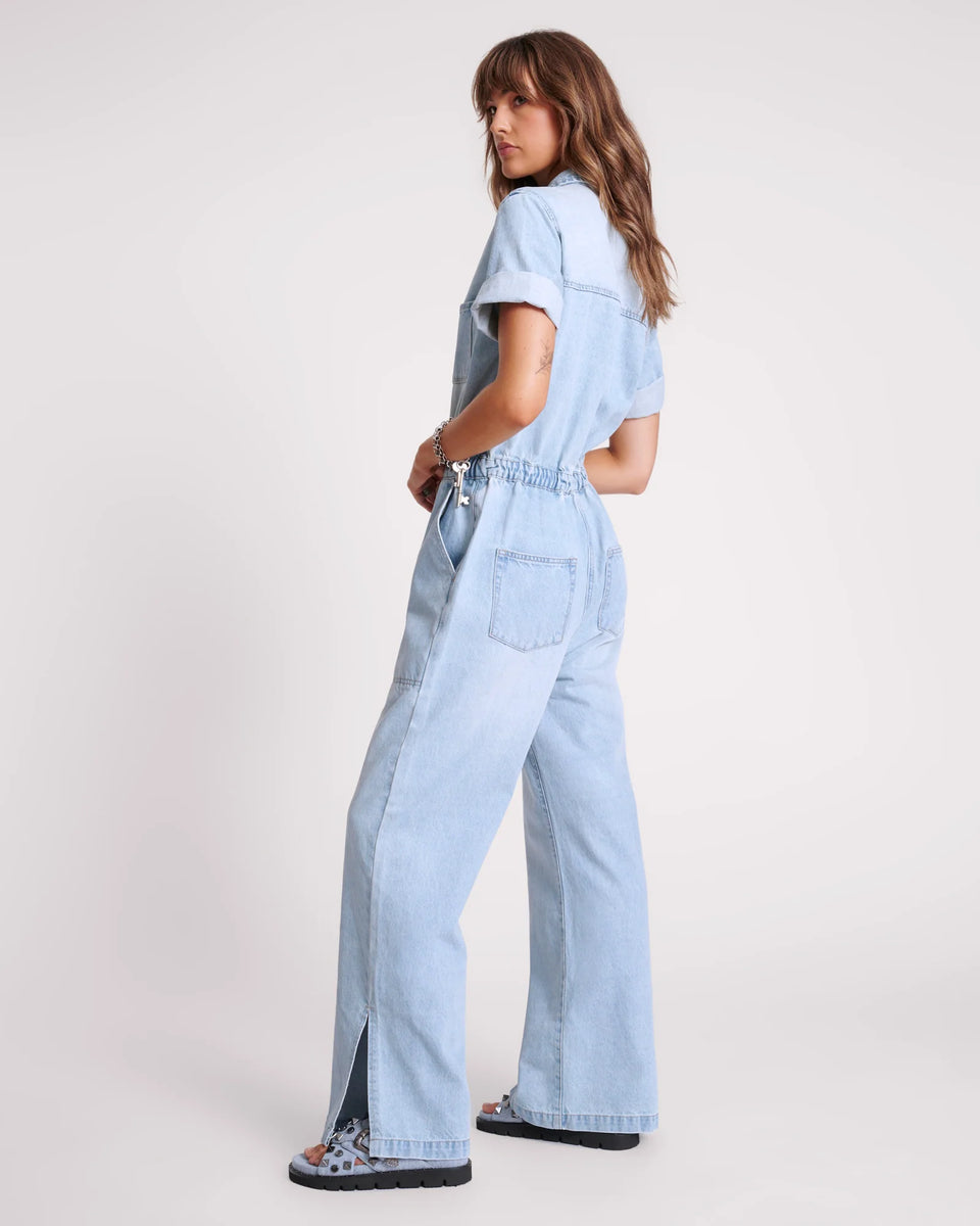 One Teaspoon Sportster Blue Veronica Denim Jumpsuit - FINAL SALE