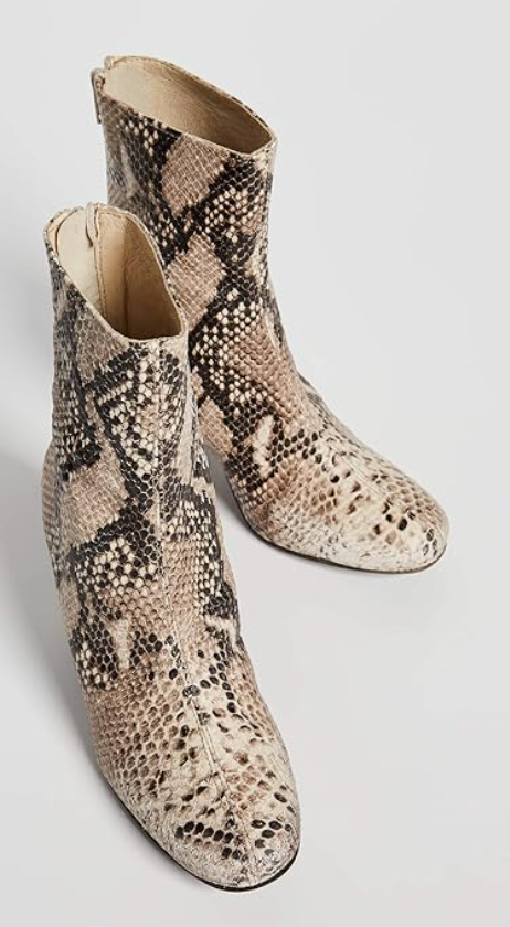 Free People Cecile Ankle Boot in Snake FINAL SALE