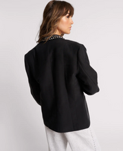 Load image into Gallery viewer, One Teaspoon Punk Studded Linen Blazer in Black - FINAL SALE