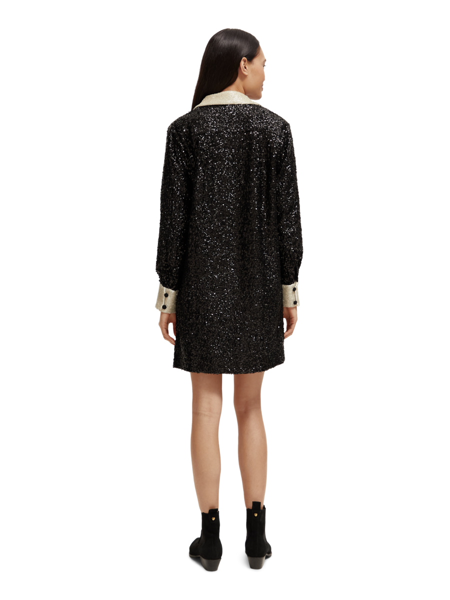 Zara velvet sequin dress hot sale