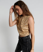 Load image into Gallery viewer, One Teaspoon Delusion New World Top in Snake - FINAL SALE