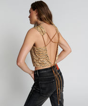 Load image into Gallery viewer, One Teaspoon Delusion New World Top in Snake - FINAL SALE