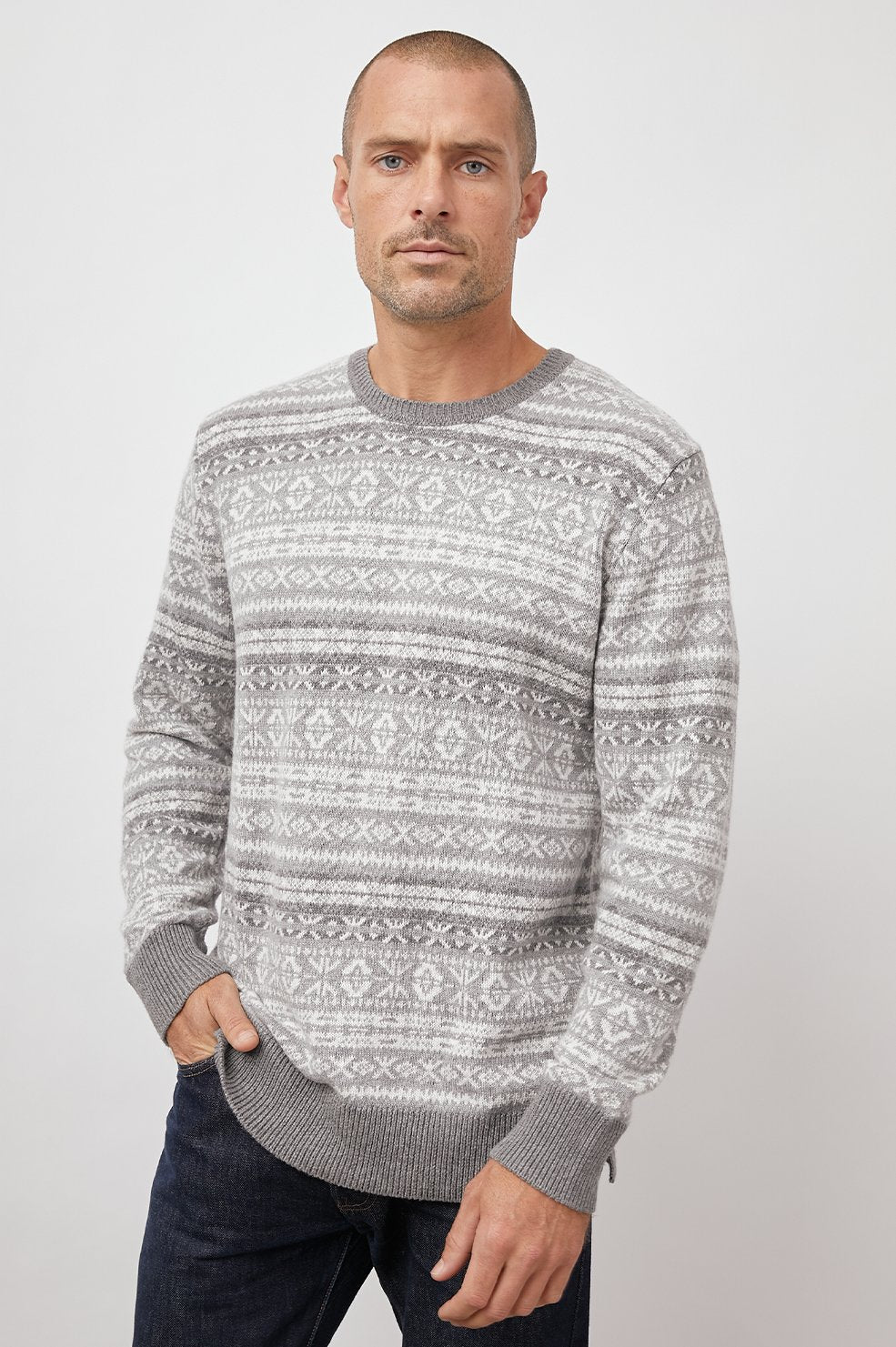 Rails Carlisle Sweater in Silver Icicle
