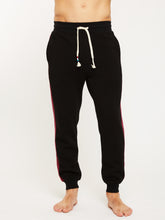Load image into Gallery viewer, Sol Angeles Mens Colorblock Panel Jogger in Black/Maroon - FINAL SALE