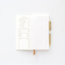 Load image into Gallery viewer, Designworks White &quot;White Lies&quot; - Bookcloth Cover w/Pen
