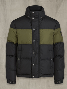 Belstaff Dome Jacket in Black/Sage Green - FINAL SALE