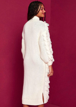 Load image into Gallery viewer, Farm Rio White Midi Sweater Dress - FINAL SALE