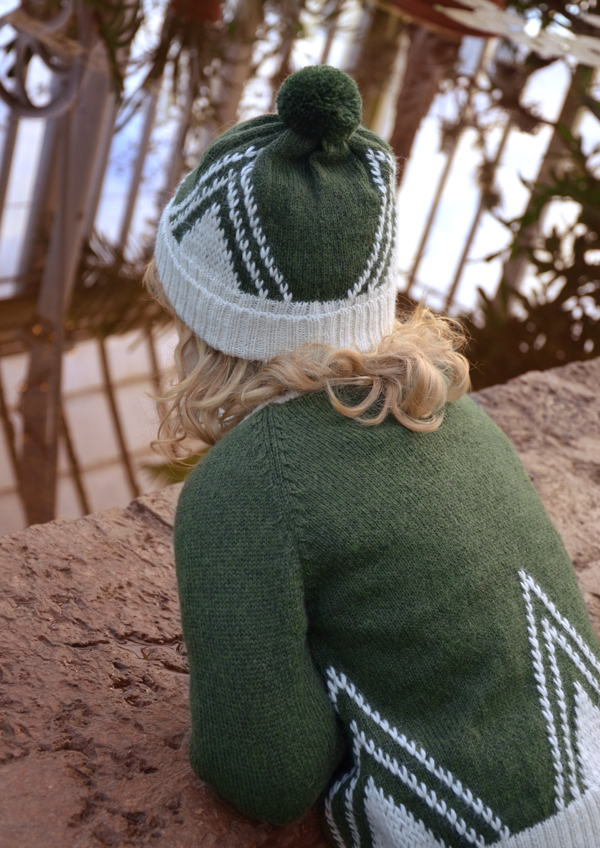 Granelito 100% Baby Alpaca Hat in Green - FINAL SALE