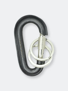 Curated Basics Carabiner in Black Leather