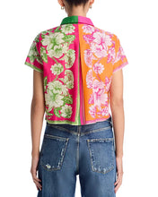Load image into Gallery viewer, Farm Rio Mixed Scarves Floral Elegance Shirt