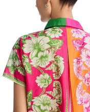 Load image into Gallery viewer, Farm Rio Mixed Scarves Floral Elegance Shirt