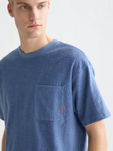 Load image into Gallery viewer, Scotch and Soda Jacquard Towelling Relaxed-Fit T-Shirt in Infinity