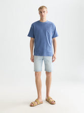 Load image into Gallery viewer, Scotch and Soda Jacquard Towelling Relaxed-Fit T-Shirt in Infinity