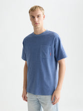 Load image into Gallery viewer, Scotch and Soda Jacquard Towelling Relaxed-Fit T-Shirt in Infinity