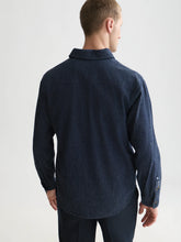 Load image into Gallery viewer, Scotch and Soda Mens Denim Flannel Relaxed-Fit Overshirt in Indigo