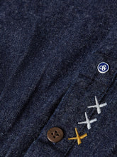 Load image into Gallery viewer, Scotch and Soda Mens Denim Flannel Relaxed-Fit Overshirt in Indigo