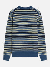 Load image into Gallery viewer, Scotch and Soda Soft Knit Stripe Regular-Fit Pullover in Ensign Blue Stripe