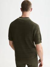 Load image into Gallery viewer, Scotch and Soda Structured Knitted Regular-Fit Polo in Forest Night