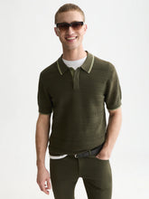 Load image into Gallery viewer, Scotch and Soda Structured Knitted Regular-Fit Polo in Forest Night