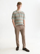 Load image into Gallery viewer, Scotch and Soda Mens Striped Knitted Regular-Fit Polo in Pure Cashmere Stripe