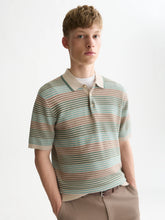Load image into Gallery viewer, Scotch and Soda Mens Striped Knitted Regular-Fit Polo in Pure Cashmere Stripe