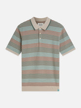 Load image into Gallery viewer, Scotch and Soda Mens Striped Knitted Regular-Fit Polo in Pure Cashmere Stripe
