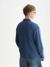 Load image into Gallery viewer, Scotch and Soda Mens Structured Long Sleeved Polo in Ensign Blue