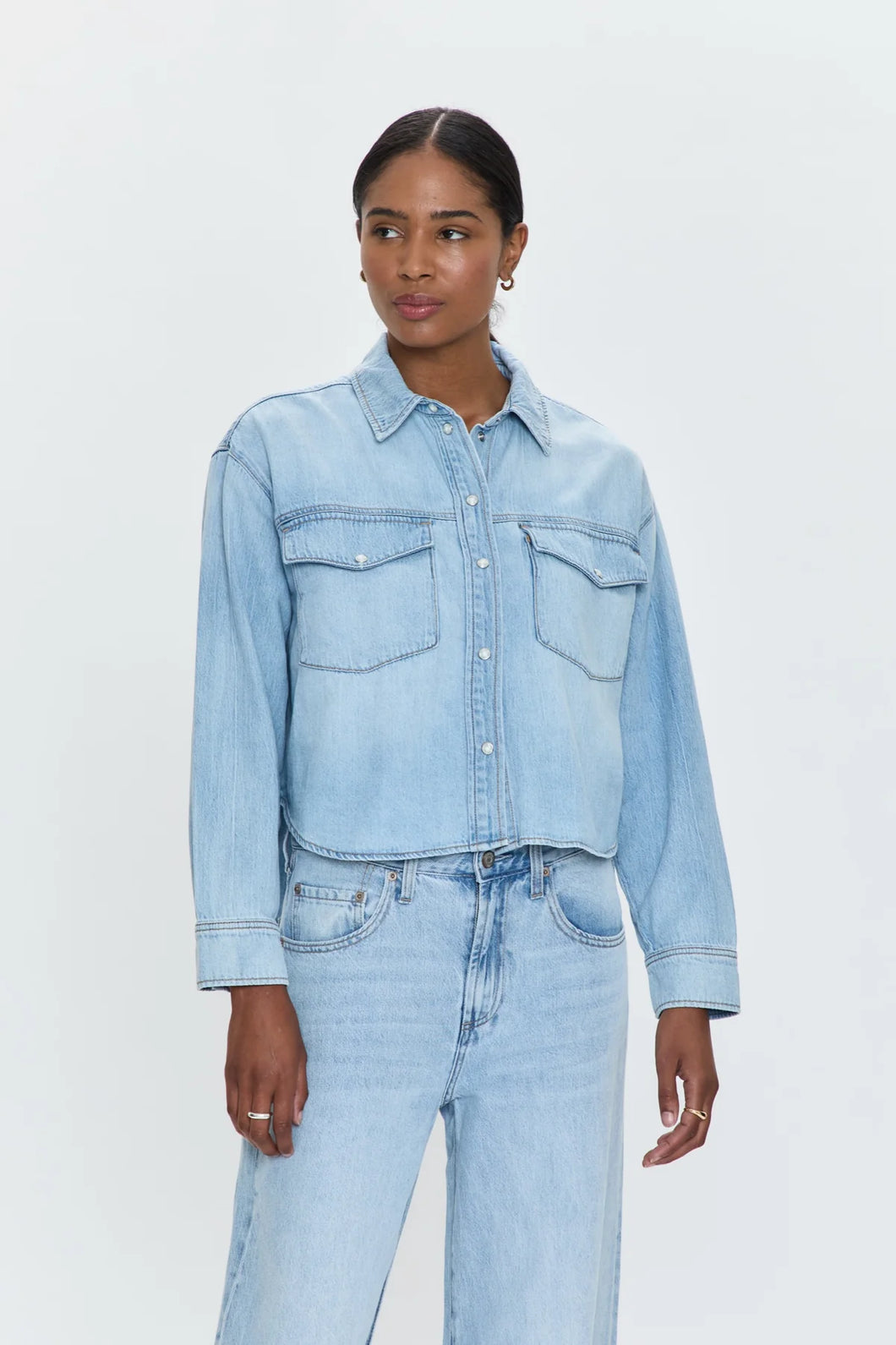 Pistola Sadie Classic Workwear Shirt in Repeat