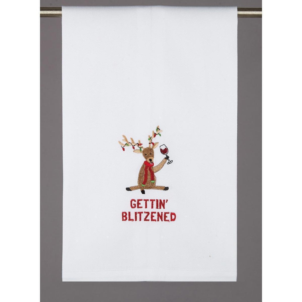 Peking Handicraft Gettin Blitzened Kitchen Towel