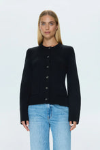 Load image into Gallery viewer, Pistola Dani Cinched Waist Cardigan in Noir