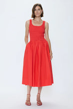 Load image into Gallery viewer, Pistola Alessia Smocked Drop Waist Dress in Maraschino