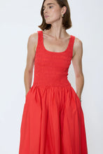 Load image into Gallery viewer, Pistola Alessia Smocked Drop Waist Dress in Maraschino