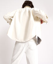 Load image into Gallery viewer, One Teaspoon Aria Leather Oversized Shacket in Old White