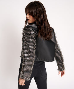 One Teaspoon Hell Raiser Moto Jacket in Black - FINAL SALE