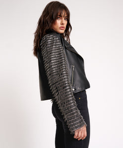 One Teaspoon Hell Raiser Moto Jacket in Black - FINAL SALE