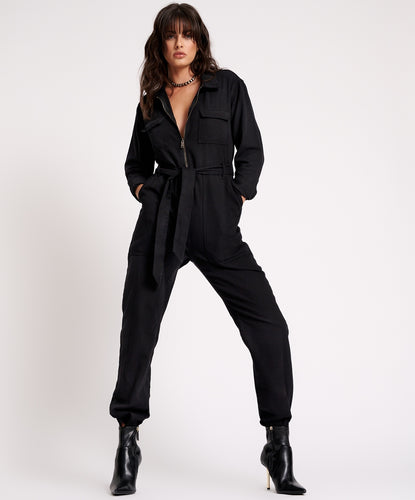 One Teaspoon Claudia Overall in Black - FINAL SALE