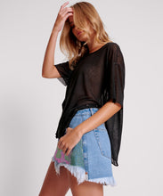 Load image into Gallery viewer, One Teaspoon Black Split Seam Tee