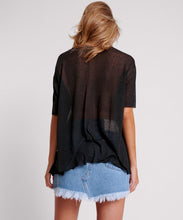 Load image into Gallery viewer, One Teaspoon Black Split Seam Tee