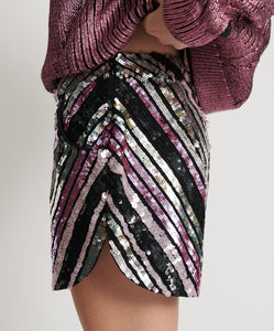 One Teaspoon Chevron Hand Sequin Party Shorts - FINAL SALE