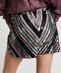 One Teaspoon Chevron Hand Sequin Party Shorts - FINAL SALE