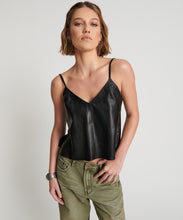 Load image into Gallery viewer, One Teaspoon Leather Cami Top in Black - FINAL SALE