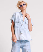 Load image into Gallery viewer, One Teaspoon Classic Blue Boxy Denim Shirt - FINAL SALE