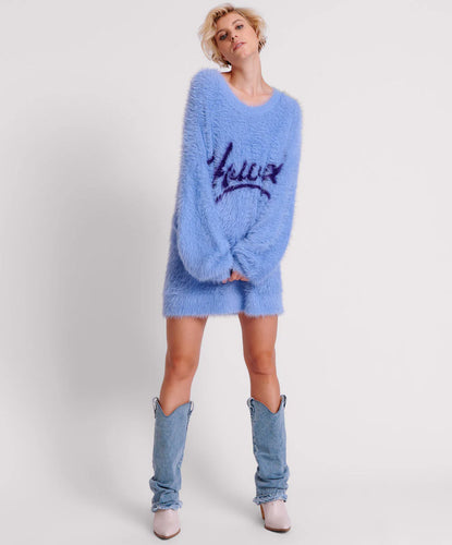 One Teaspoon Fluffy Cornflower Howdy Sweater - FINAL SALE