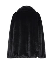 Load image into Gallery viewer, One Teaspoon Sauvage Faux Fur Pullover Jacket in Black - FINAL SALE