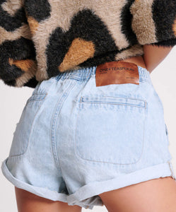 One Teaspoon Sportster Blue Hunters Mid Length Relaxed Short - FINAL SALE