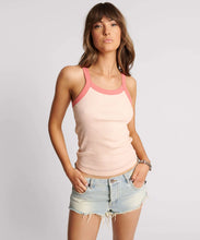 Load image into Gallery viewer, One Teaspoon Retro Amie Cotton Rib Singlet in Pink - FINAL SALE