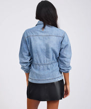 Load image into Gallery viewer, One Teaspoon Drawstring Denim Shirt in Washed Blue